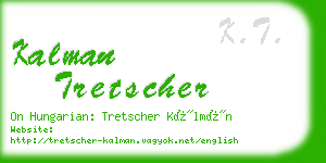 kalman tretscher business card